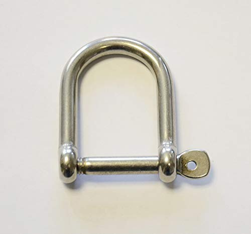 Zaun-Nagel Schäkel Edelstahl weite Form 48 x 33 mm