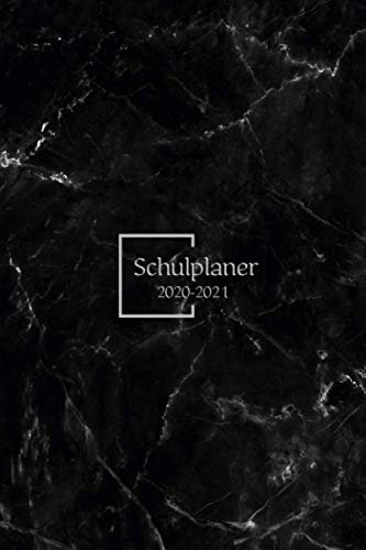 Schulplaner 2020/2021: Schülerkalender schwarzer Marmor zwei jahre für schüler und lehrer, mädchen und jungen, größe ... a5 1 woche 2 seiten/buchkalender Marmor