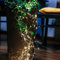 hellum LED-Lichterkette außen Girlande Tauperlen Kupferkabel 588 warm-weiße LED beleuchtet 2m Lichterkette Timer+Trafo für Garten Balkon Terrasse Party Hochzeit Weihnachten Innen+Außen 577488