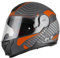 NZI Motorradhelm Cabrio Kombi 2 Duo, orange, M