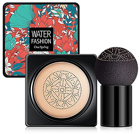 Mushroom Head Air Cushion CC Cream, BB Creme Wasserfeste Concealer Foundation Abdeckung, Flüssige Grundierung, Make up Concealer für Gesicht und Hals, Primer Langlebig und Perfekte Abdeckung