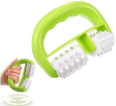 Anti Cellulite Massage Rolle Körper Rolle Bürste Nass/Trocken Verwendung für Massieren Reduzieren Cellulite für Frauen Männer Arme Schulter Gesäß Zurück Beine(grün).