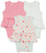 Amazon Essentials Robes Barboteuses sans Manches Bébé Fille, Lot de 3, Fraises/Gris Rayures/Rose, 24 Mois