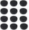 ZHIYE Lot de 12 pots à vis en aluminium - 60 ml - Noir