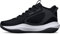 Under Armour Unisex Grade School Ua Lockdown 6 Basketball Shoes Court Performancence, Black, 36 EU