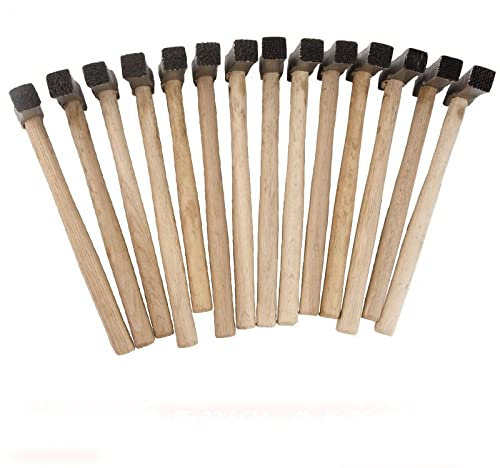 Blume Textur Hammer - Metallhammer mit Blume Textur Schmuck Lochdruckwerkzeug Silversmith Mallet (Color : 12)