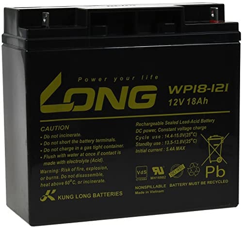 akku-net KungLong - Batteria di ricambio per moto per bambini, 12 V, 18 Ah, 12 V, 12 V