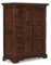 Woodkings® Highboard Catana Massivholz braun, Hochkommode antik Vintage Design, rustikale Kommode mit viel Stauraum durch 5Schubladen und 2 Türen, Landhaus Stil Wohnmöbel Pinie