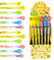 TINYMILLS 24 Stück Ananas Multi Point Stapelbar Push Pencil Sortiment mit Radiergummi für Luau Party Gastgeschenke Goodie Bag Stuffers Klassenzimmer Belohnungen Pinata Füllstoffe Karneval Preis