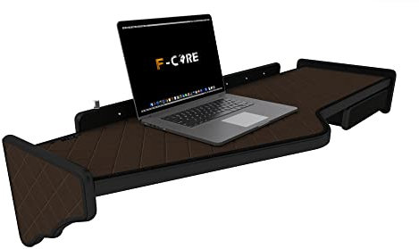 F-CORE Tische auf dem armaturenbrett LKW für Scania R 01.11-12.16 Doppel Mit schublade LED Panel 24V BRAUN