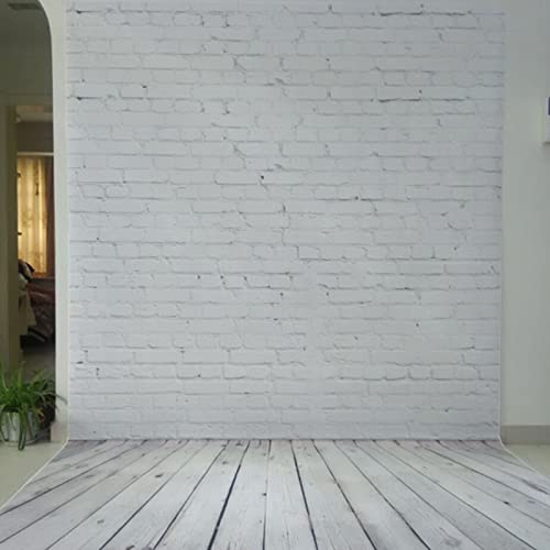 Fotografie-Hintergrund-Stoff, Stapelbarer HD-Digitaldruck-weißer Backsteinmauer-Fotografie-Hintergrund für Neugeborenen-Fotoaufnahmen
