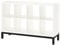 IKEA KALLAX Regal mit Untergestell, 147x94cm, weiß/schwarz