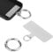LUTER Parche de Sujeción para Teléfono, Hierro Plateado Parche de Cordón para Teléfono con 1 Anillo de Resorte de Metal Portátil Resistente Phone Lanyard Patch para Pieza de Repuesto de Teléfono Celul