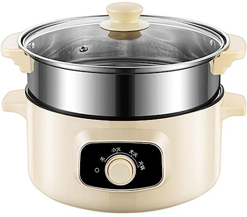 NALsa Olla para Sopa, Olla Caliente eléctrica Multifuncional, Olla Caliente eléctrica integrada para el hogar, sartén eléctrica Antiadherente