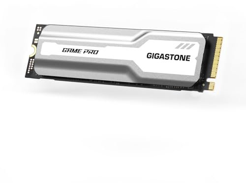 Gigastone M.2 SSD de 1 TB PCIe 3.0 NVMe SSD, velocidad turbo, hasta 2200 MB/s, disipador térmico, almacenamiento interno Gaming para PC/portátil, ideal para jugadores, edición de vídeo y creadores