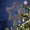 Ginger Ray Christmas Pink Tinsel Tree Star Topper Decorative Accessory,20cm (H) x 20cm (W)