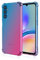 RankOne Custodia per Telefono Adatta per Samsung Galaxy S24 (6.2 Inches) Custodia con Gradiente di Colore in Silicone TPU Trasparente - Blu Rosa