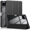 TOPCASE Custodia trasparente PC Backup per Xiaomi Mi Pad 6/6 Pro 11 Pollici 2023 con Supporto Penna a sfera, Ultra Sottile Custodia con Supporto Funzione e Auto-Sonno/Stella, Nero