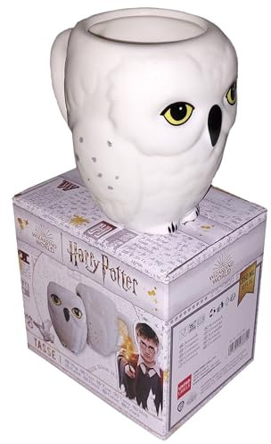 Harry Potter Tasse - Hedwig Eule Kaffeetasse Becher Kaffeebecher aus Keramik Weiß 350 ml