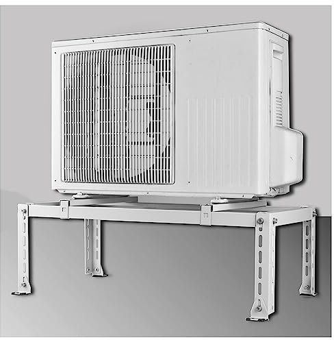 Support de climatisation Mini Split au sol, Support de condenseur robuste, Support Split Ac pour climatiseurs sans conduit Système de pompe à chaleur, ajustable ( Couleur : White , Taille : 90*50*60cm