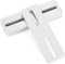 6 Pcs Flat Brackets for Wood, White Metal Brackets for Wood, 2 Holes Flat Connecting Joining Plates, Perforated Flat Bracket Mending Plates for Timber Wood Repair Fixing Connectors(1.57x5.12 inch)