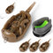Annyswit 3 Stück /3 Größe Method Feeder Zubehör mit Köderform Set 30/40/50g Karpfen Angeln Feeder mit Inline Blei Feeder Angeln Gewicht Feeder Pellets Karpfenfutter für Grundangeln Angelfutterspender