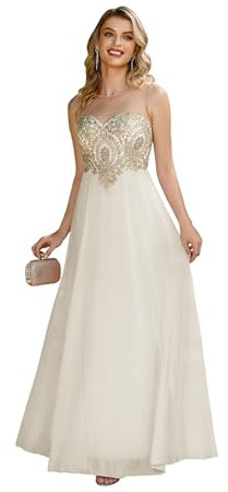 MisShow Plus Mother of The Wedding Guest Dress Elegant Chiffon A line Lace Sleeveless Round Neck Appliques Floor Length Maternity Dress White 18