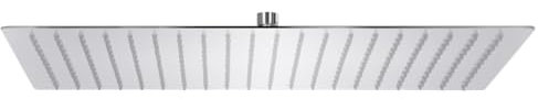 Lauuoeriau Soffione doccia a pioggia rettangolare in acciaio inox 304, 50 x 30 cm