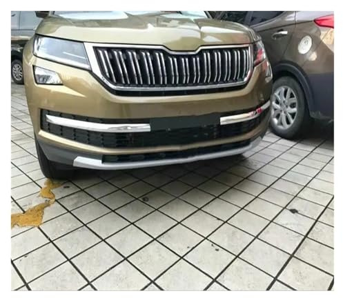 Kühlergrille Für Skoda Für Kodiaq 2017 + Auto Styling Vorne Mitte Net Grille Schutz Dekoration Zubehör Racing Grill Aufkleber Trim Streifen Frontgrill Kühler
