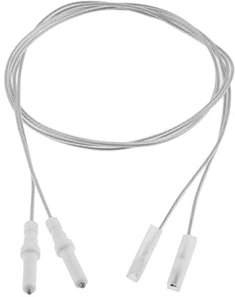 2Pc Gas Cooker Range Stove Spare Parts Igniter Electrode Spark Plug 900mm Ignition Wire Cooker Ignition Pin Ceramic Height 35mm