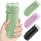 AMFUN 150ml Stainless Steel Insulated Water Bottles, Double Wall Vacuum Small Flask, Water Bottle with Straw, Leakproof Drinks Bottle with Carry Handle for Hot&Cold Drinks (Green)