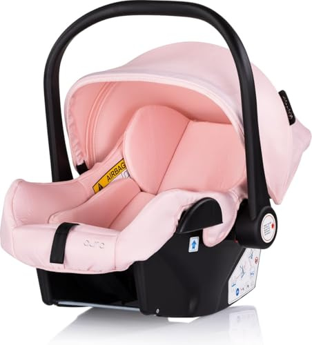 Chipolino Babyschale i-Size Aura (40-85cm) Gruppe 0+, Griff verstellbar, Gurt pink
