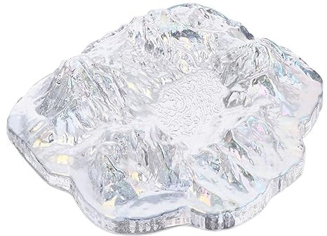 HAWILLOSCH Glasaschenbecher in Bergform Kreativer Aschenbecher Für Zigarettenkippen Innovativer Haushaltsaschenbecher Als Dekoration