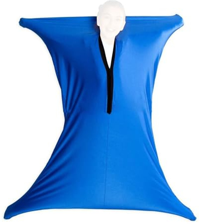 Calcetín Sensorial Corporal - Mediano, Tela Elástica, Azul, Saco Compresión, Envoltura Transpirable, Soporte Calmo | Herramienta Sensorial Para Terapia De Movimiento Y Ansiedad En Niños Con Estimulaci