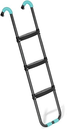 LwsCUiH Trampolinzubehör Trampolinleiter for den Außenbereich, abnehmbare Trampolinleiter, verdickte, rutschfeste Stufen(3steps)