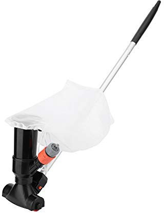 Ejoyous Poolsauger Staubsauger, Poolsauger Bodensauger Manuell Poolreiniger Set Pool Sauger mit Bürste & Abnehmbare Verstärkung