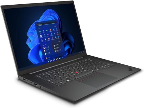Lenovo Thinkpad P1 Gen4 Ordinateur Portable, 16(2560x1600) IPS, Intel Processor Core i7-11850H, 8 Go de RAM, 256 Go de SSD, US QWERTY Clavier, Win11 Pro (reconditionné)