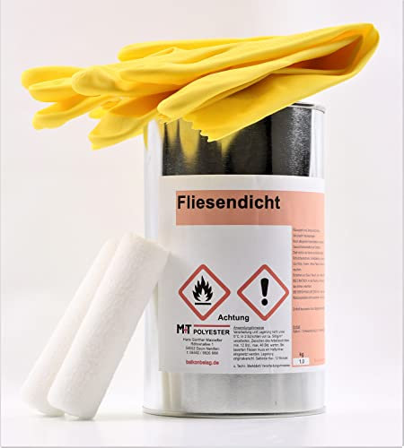 Fliesendicht Transparent Versiegelung für Fliesen Balkon dicht farblos Terrasse