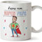 Mugffins Papa Tasse/Mug - J'aime Mon Super Papa - Tasse Originale/Idee Fête des Pères/Cadeau Anniversaire/Future Papa. Céramique 350 ML