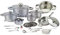 Madprice Set batterie de casseroles 23 pièces en acier inoxydable induction antiadhésive AMC