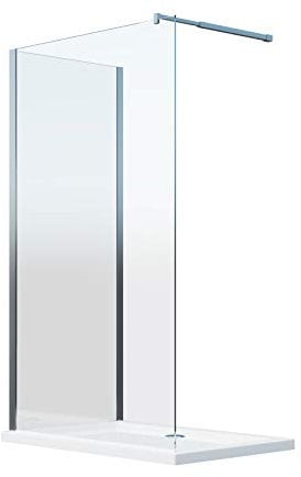 Parete doccia Walk-in Angolare Doppio Vetro 8 mm Reversibile (98-100 x 98,5-100,5 H 200 cm)