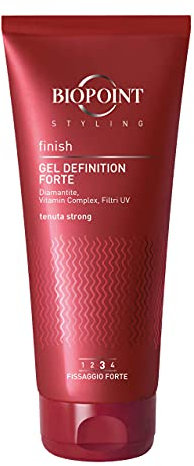 Biopoint Styling Haargel Definition mit starker Befestigung ohne Rückstände, stärkend und aufhellend, spendet Feuchtigkeit und extreme Definition, 200 ml