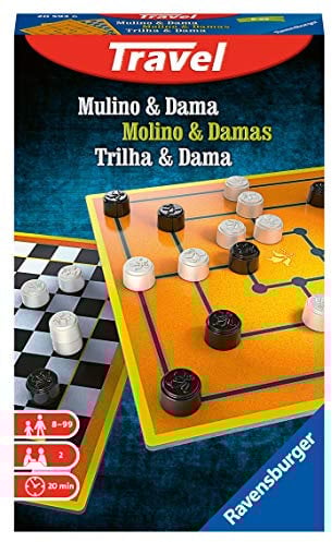 Ravensburger 20593 Travel Games Mulino e Dama