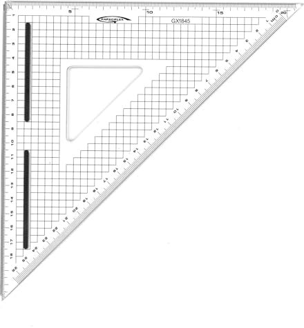 Graphoplex GX1845 Equerre de Coupe graduée 45° 26 cm