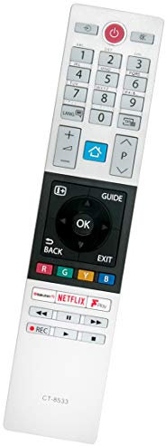 ALLIMITY CT-8533 Fernbedienung Ersatz für Toshiba TV 50U5863DB 49U5863DB 32D3864DB 24W3863DB 49V6863DB 49T6863DB 32D3863DB 24W2863DB 65U6863DB 55U6863DB 49V5863DB 49L3863DB