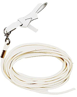 JA Horse - Peitschenschlag Voltigier Peitsche Longierriemen mit Edelstahl-Wirbel Lederschlag Lederriemenschlag Silikon Kontaktstock Schlag Made in Germany (300 cm, Leder Longierriemen)