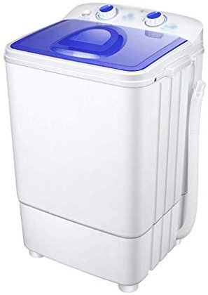 Zzmop Lavadora Portátil,Lavadora Semiautomática,Capacidad de Lavado 5KG,Acero Inoxidable,para Apartamentos,Dormitorios de Camping.