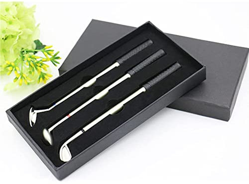 Mini Golf Putter Club Ensemble Stylos Bille Golf Club Clubs De Golf 3PCS Mini-Stylo Stylos de club de Golf Club DÉCorations De Papeterie Pour Les Amateurs De Golf Femme Enfant Jeu D'intErieur