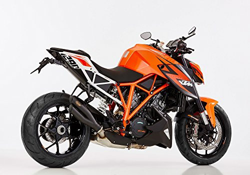 Pot d'échappement compatible avec KTM 1290 Super Duke GT 2016 2017 2018 Embout d'échappement HURRIC Pro 2 SLIP ON