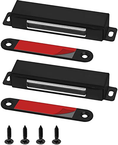 Iman Puerta Fuerte Jiayi 2 Pcs 40KG Tarea Pesada Cierre Magnetico Puerta Pestillo Puerta Corredera Iman Armario Magnético Pestillo de Cocina Mueble Cierre Cajones Alacena Clausura Cerradura Magnetica